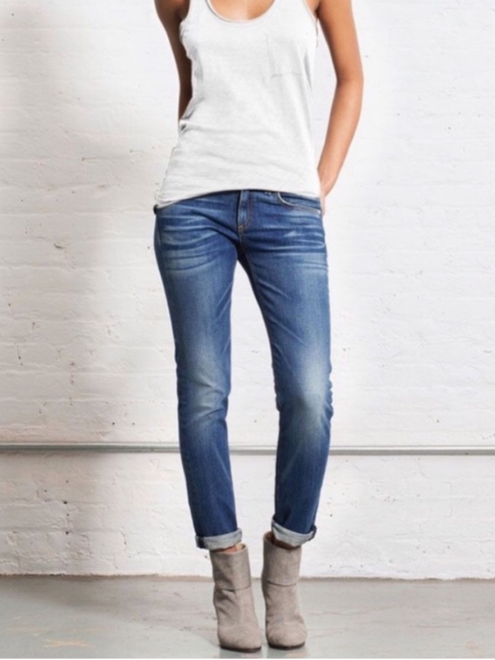 Rag & Bone The Dre Boyfriend Jeans Bradford Size 26